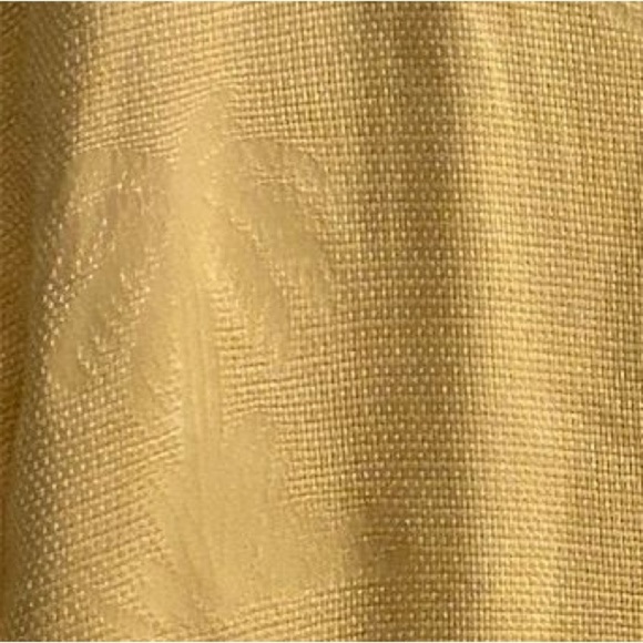 Tommy Bahama Men's XL Yellow Tropical 100% Silk Short Sleeve Button-Up Shirt - Picture 5 of 13